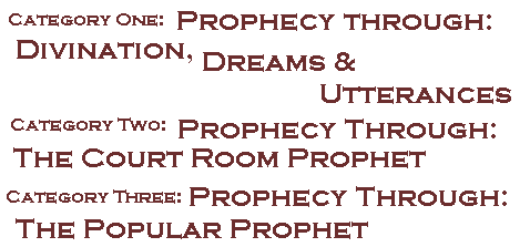 Arbitrary Categories Of Prophetism